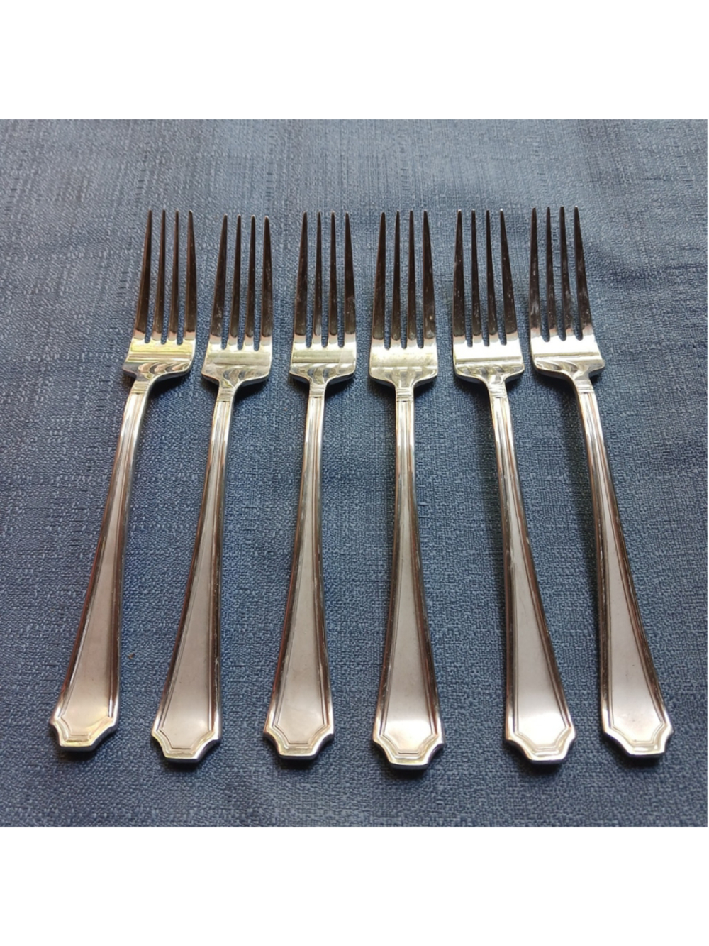 Set Of 6 Mikasa TATUM FROST 18/10 Stainless 8.25" Dinner Fork Vietnam